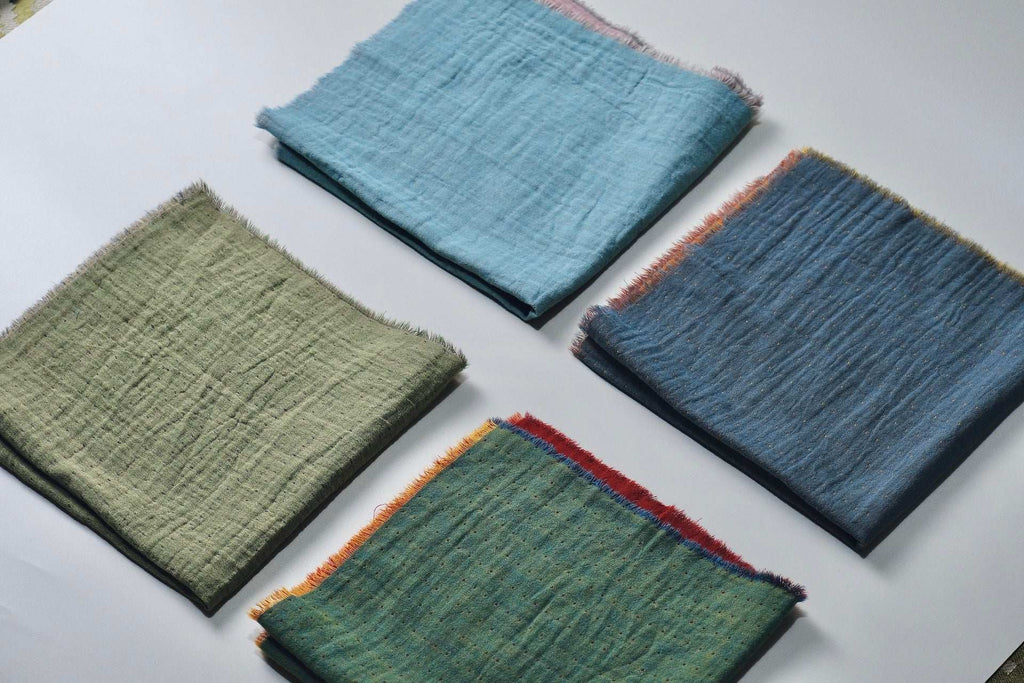 Double-Sided Jacquard Cotton Napkins - Merry Green Homeware