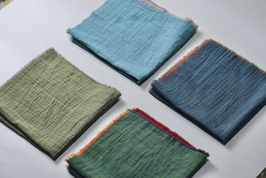 Double-Sided Jacquard Cotton Napkins - Merry Green Homeware