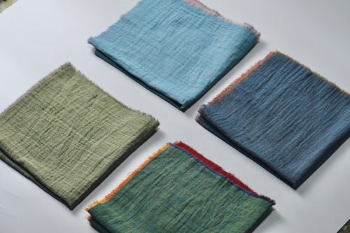 Double-Sided Jacquard Cotton Napkins - Merry Green Homeware