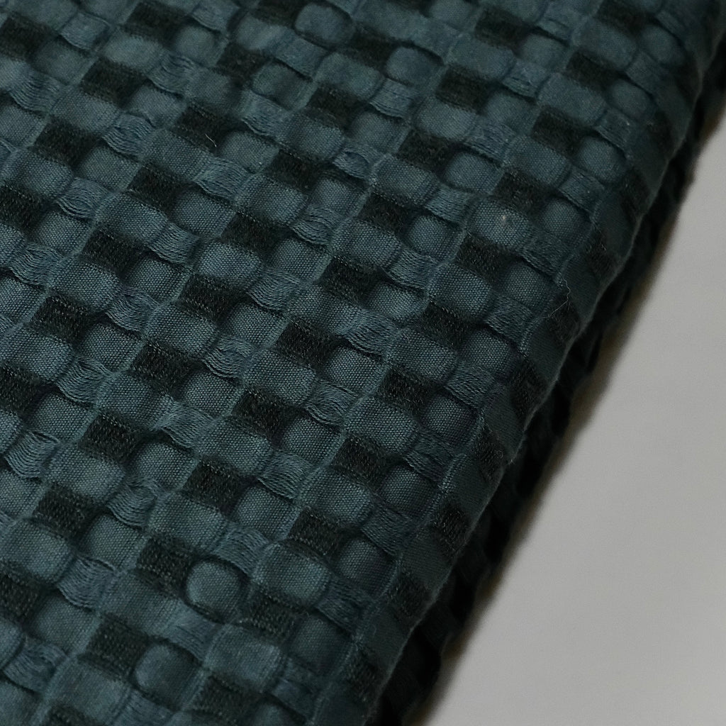 Dark Green Bamboo Throw (waffle weave) - Merry Green Homeware