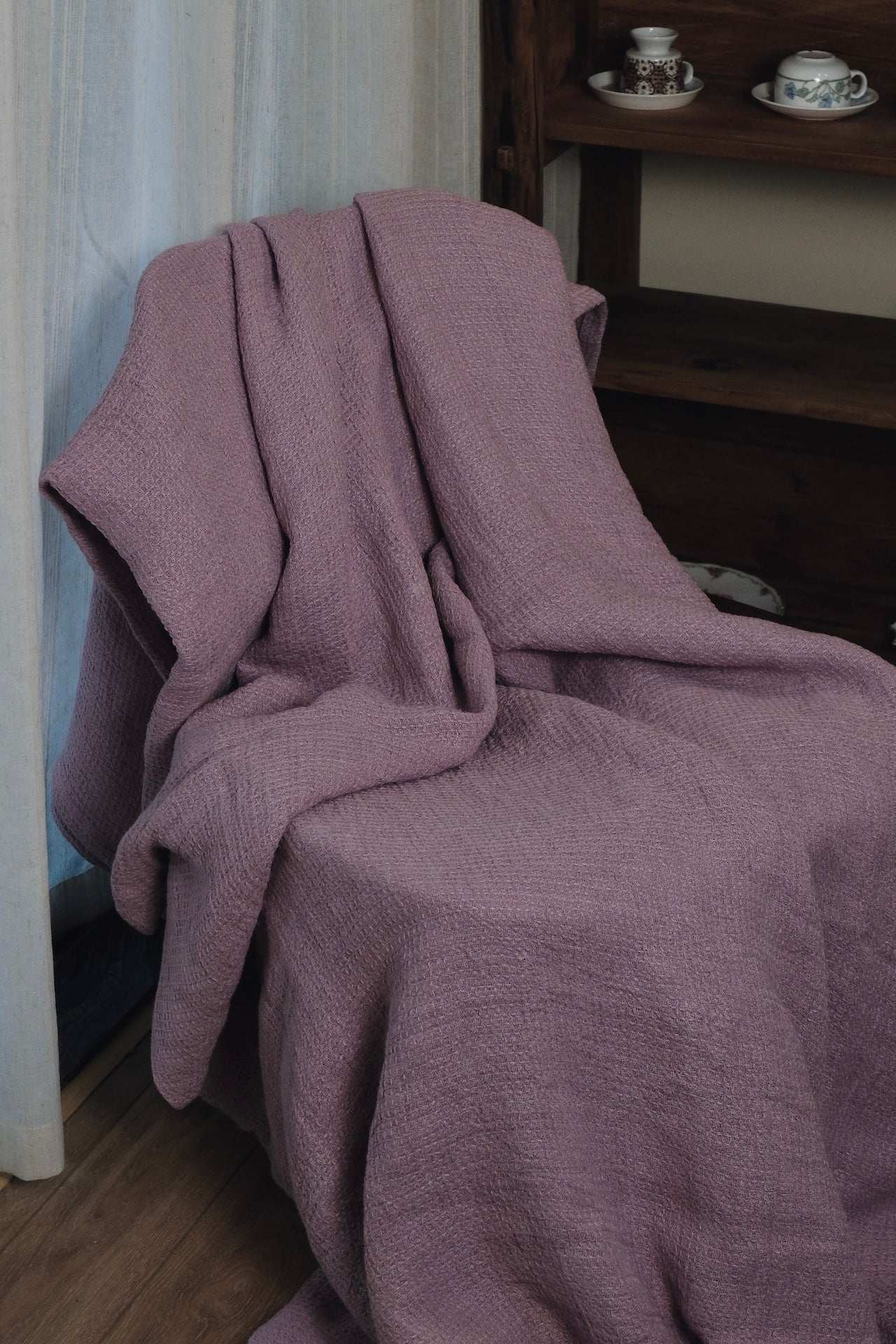 100% Pure Linen Blanket - Merry Green Homeware