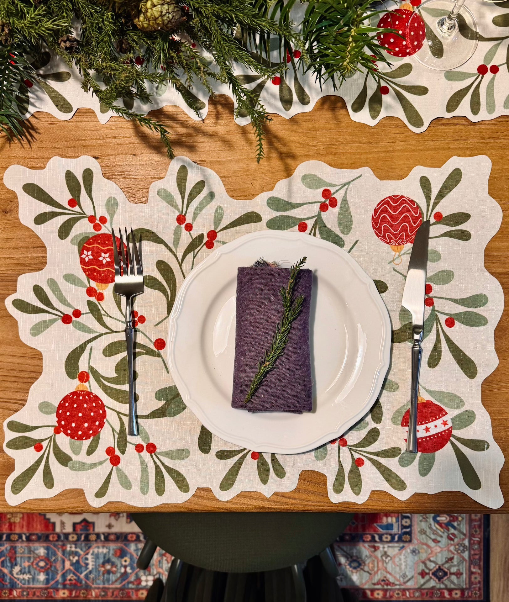 Festoon Olive Placemat