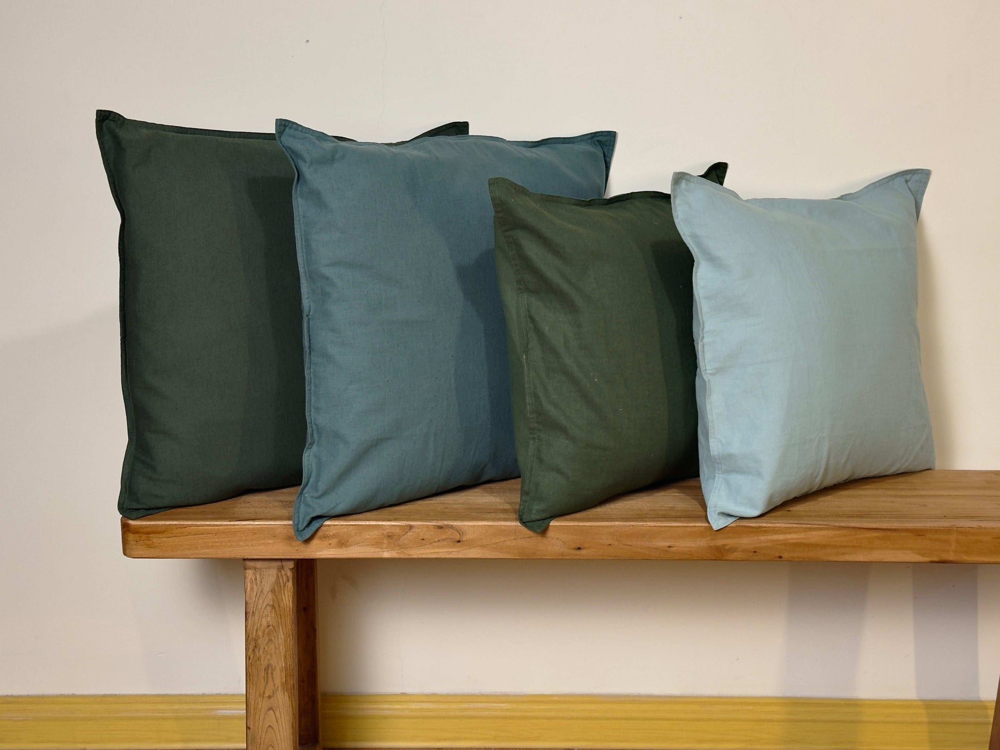 Single-tone Cushion Cover（75% cotton and 25% linen） - Merry Green Homeware