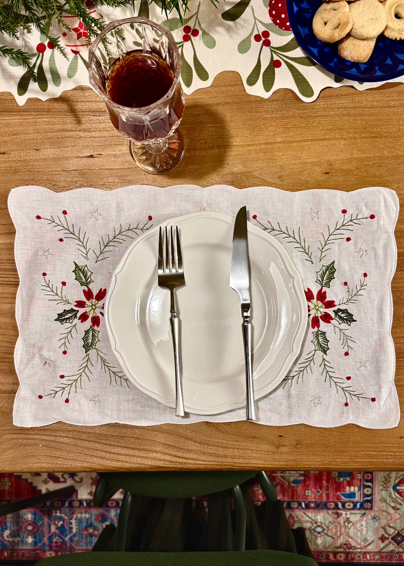 Pure Cotton Embroidered Placemat
