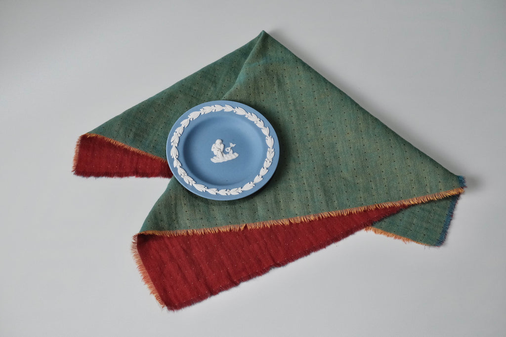 Double-Sided Jacquard Cotton Napkins - Merry Green Homeware