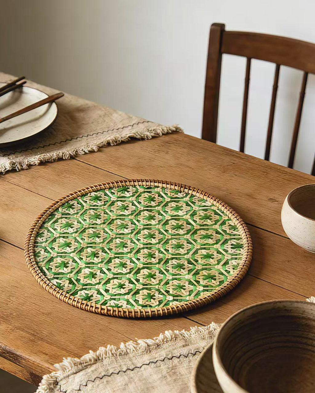 Handwoven Rattan Heat Resistant Mat