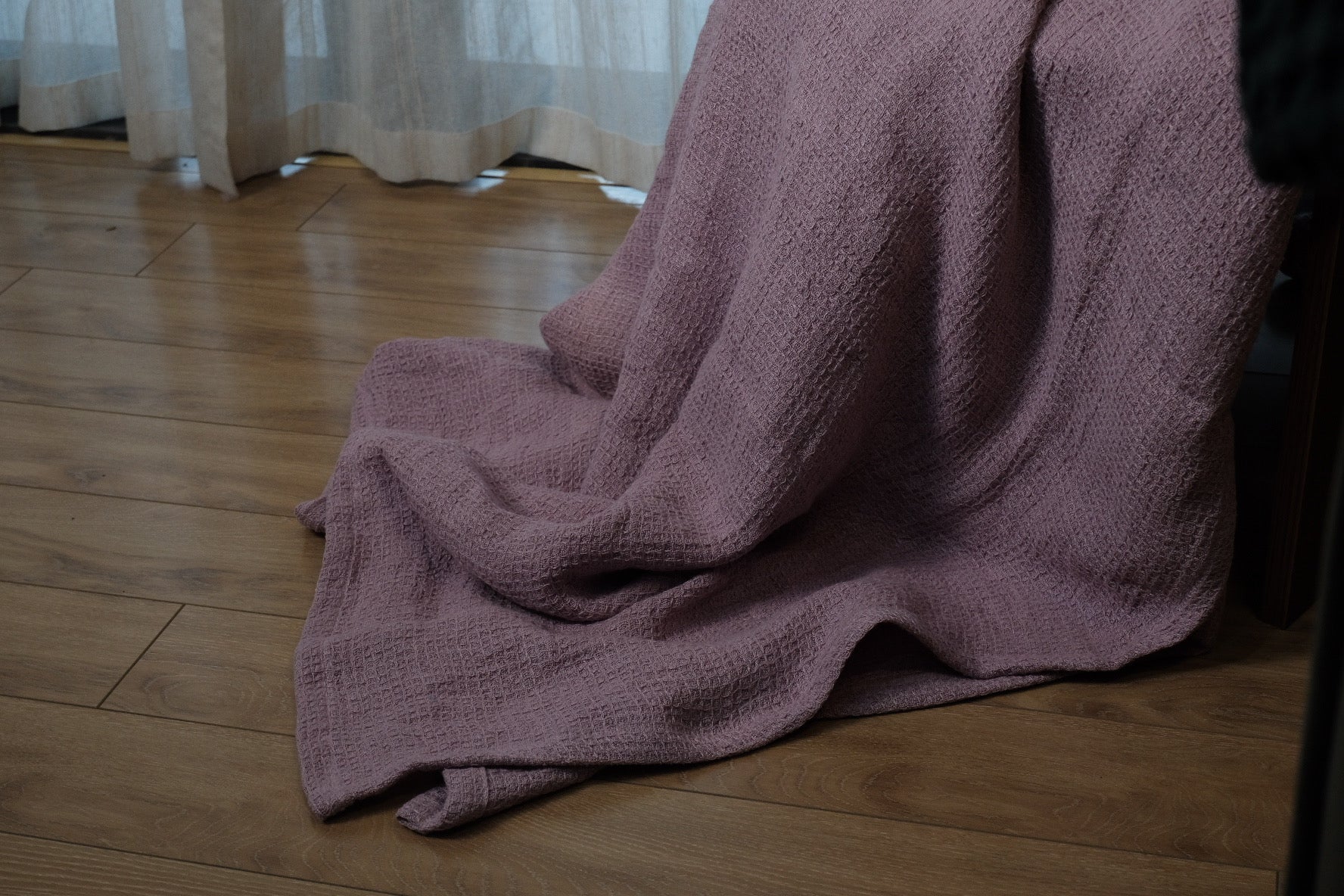 100% Pure Linen Blanket - Merry Green Homeware
