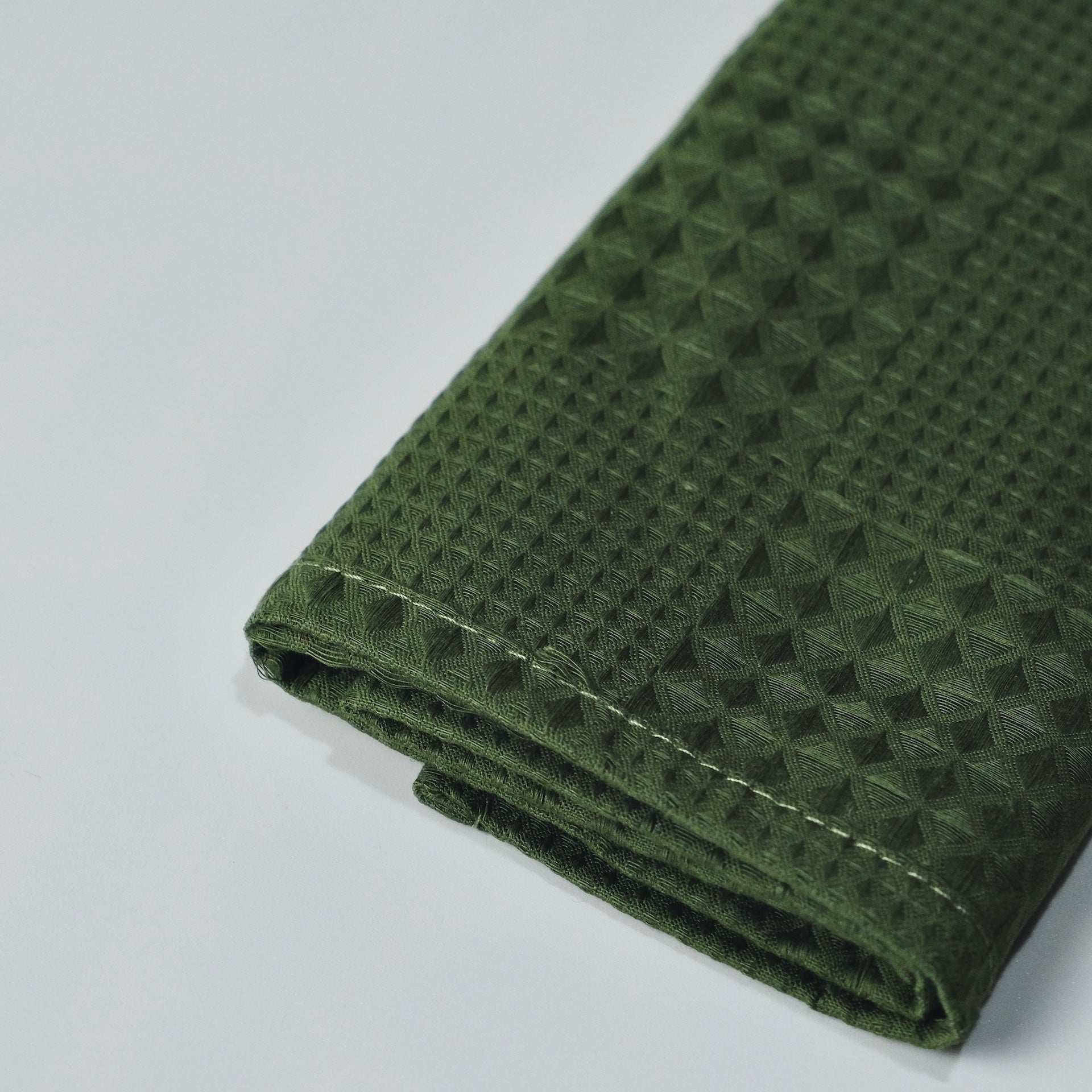 Evergreen Waffle Cotton Napkin - Merry Green Homeware