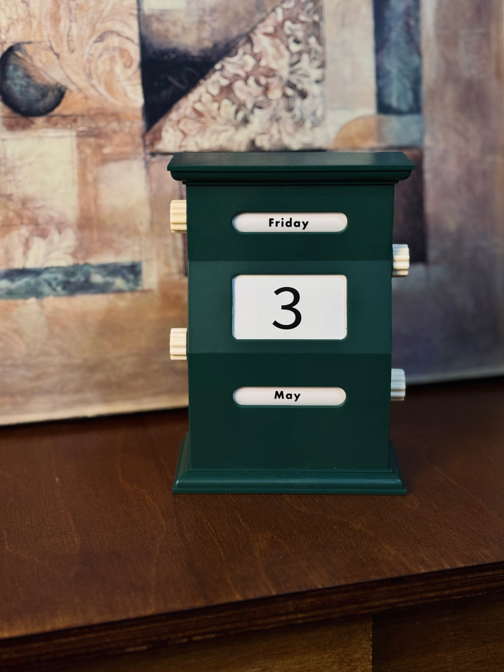 Vintage Green Perpetual Calendar - Merry Green Homeware