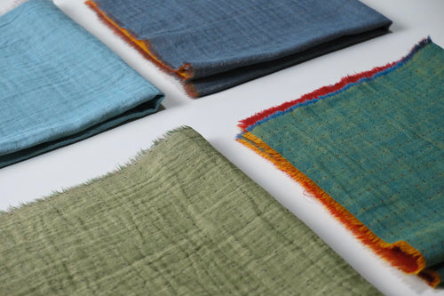 Double-Sided Jacquard Cotton Napkins - Merry Green Homeware