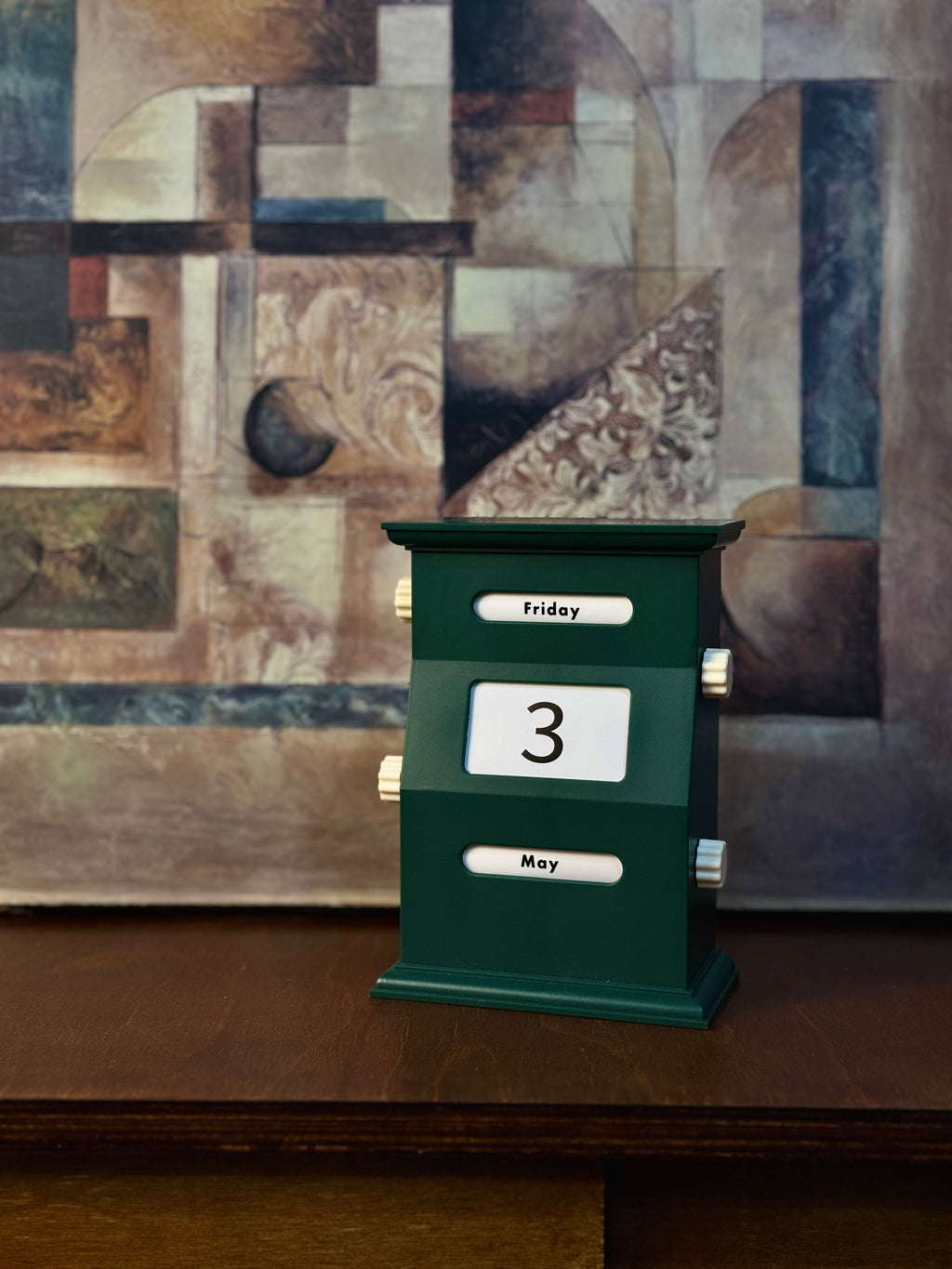 Vintage Green Perpetual Calendar - Merry Green Homeware