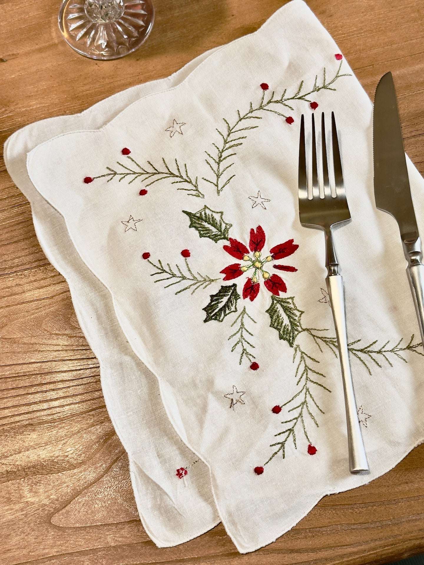 Pure Cotton Embroidered Placemat