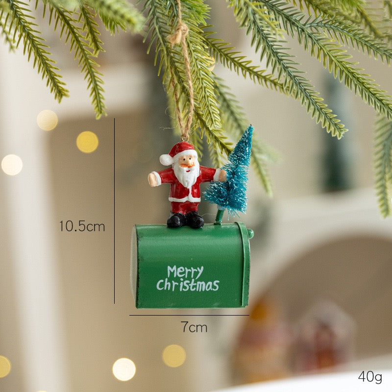 Christmas Postbox Hanging Ornament
