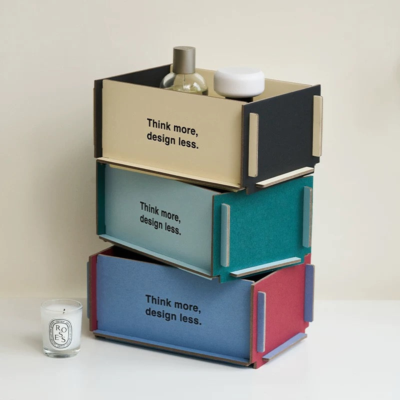 Detachable Colour-Block Storage Box
