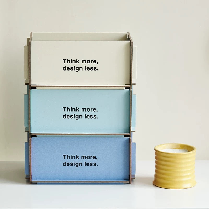 Detachable Colour-Block Storage Box