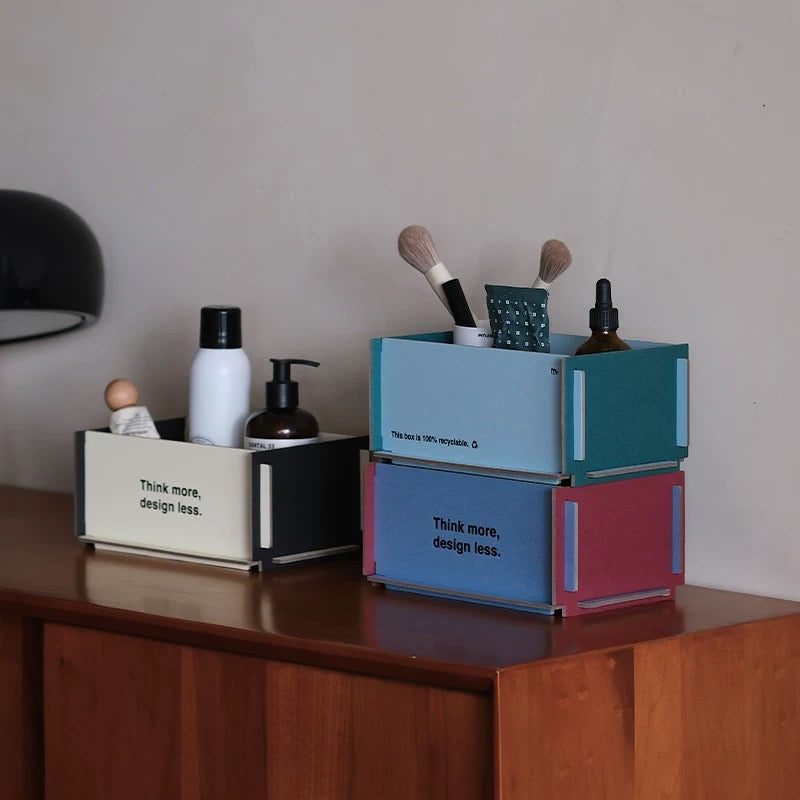 Detachable Colour-Block Storage Box