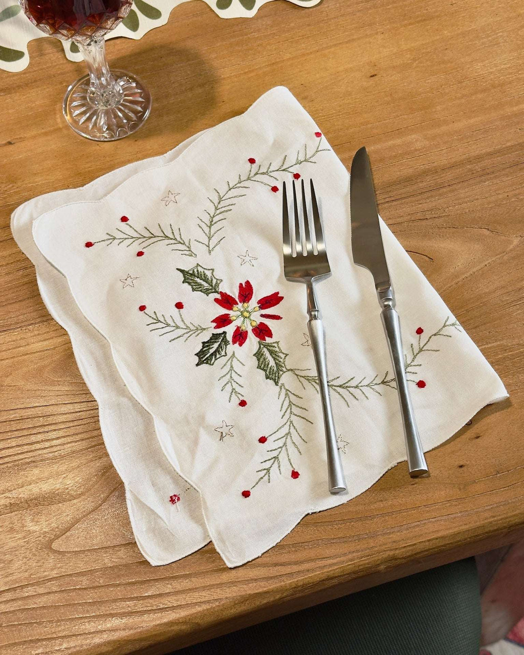 Pure Cotton Embroidered Placemat