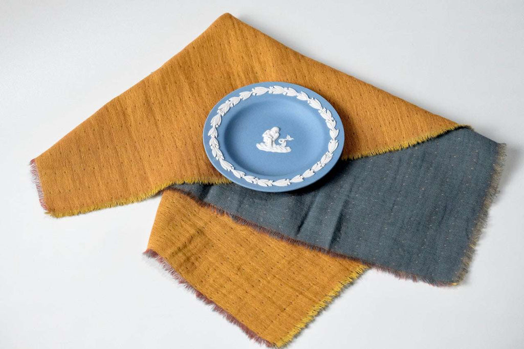 Double-Sided Jacquard Cotton Napkins - Merry Green Homeware