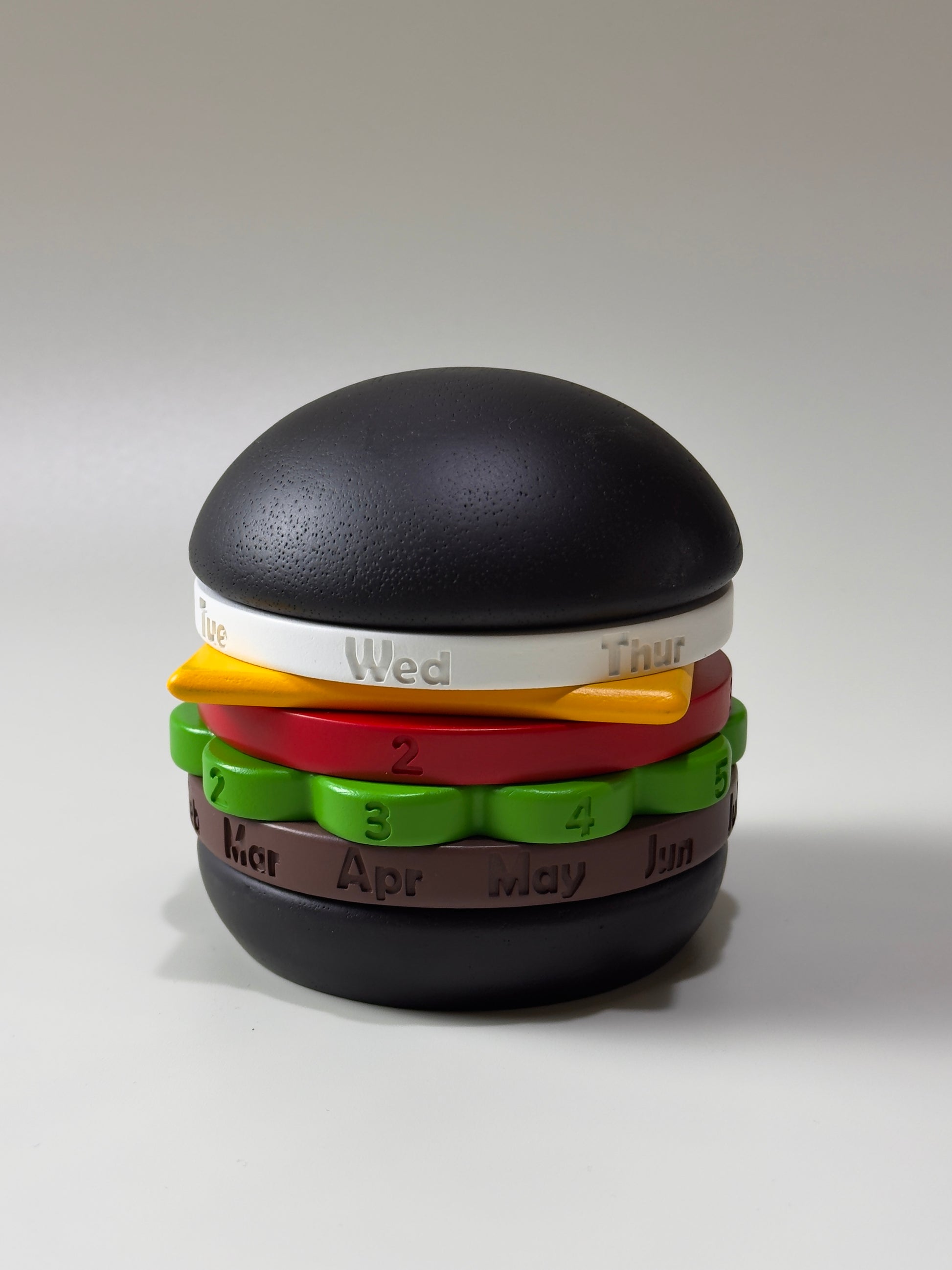Hamburger perpetual calendar - Merry Green Homeware