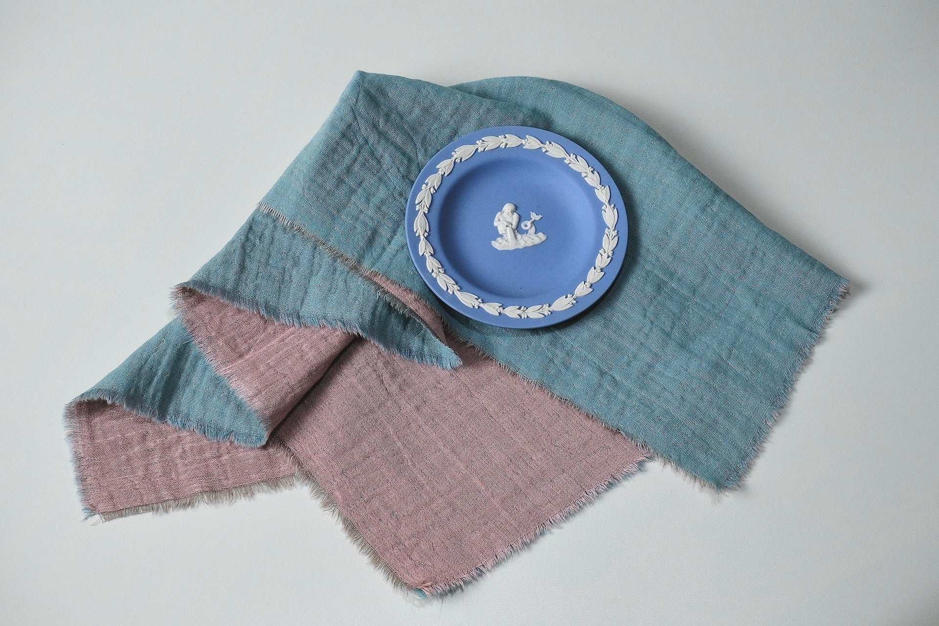 Double-Sided Jacquard Cotton Napkins - Merry Green Homeware